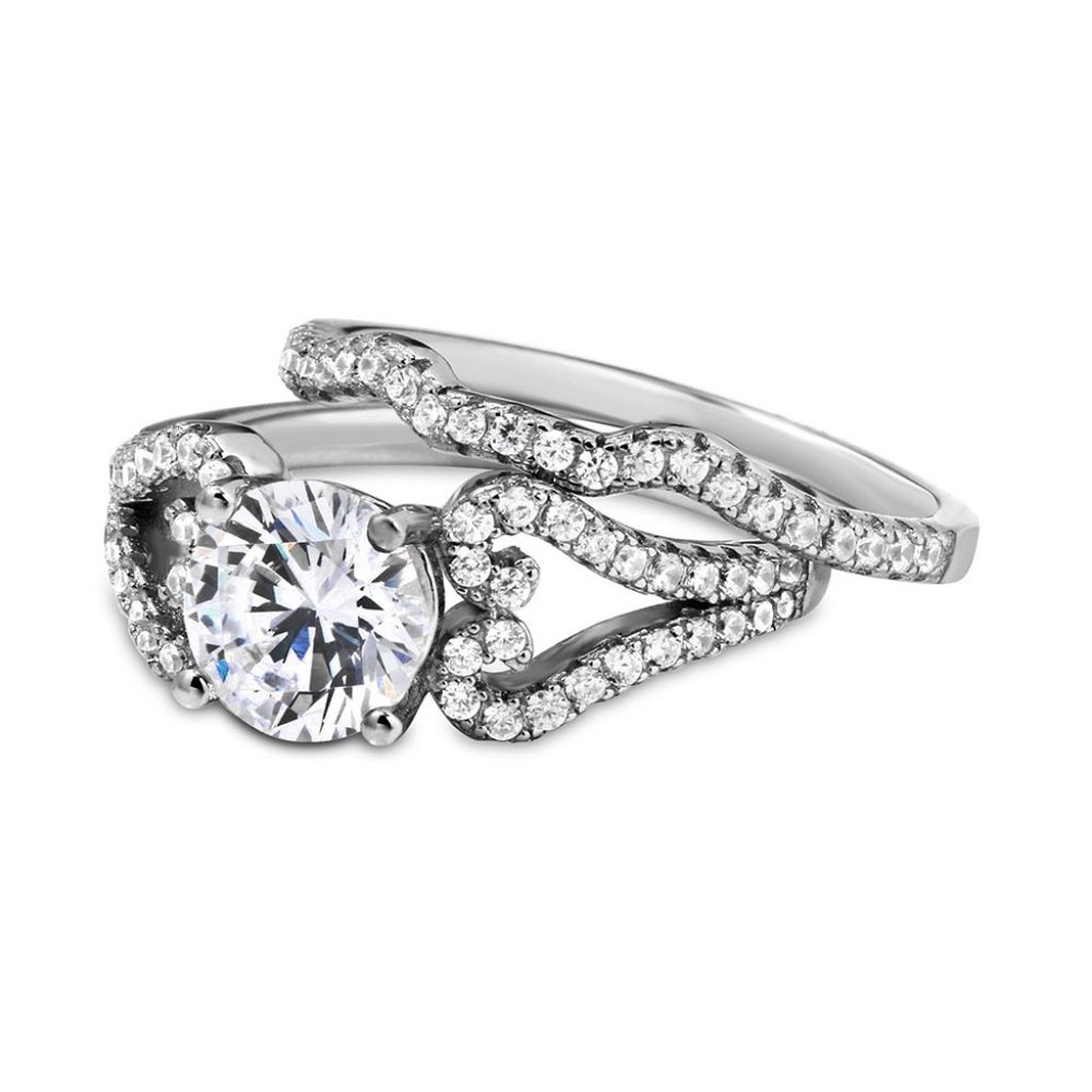 New sterling silver bridal set - Picture 3 of 3